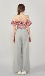 ギンガムチェックオフショルトップス – Darich (ダーリッチ)