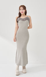 アンサンブルチェックニットロングワンピース – Darich (ダーリッチ)