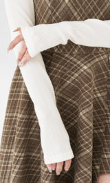 レイヤードチェックイレヘムミディワンピース – Darich (ダーリッチ)