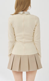 ネクタイシャツドッキングニットミニワンピース – Darich (ダーリッチ)