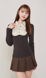 シャツドッキングニットミニワンピース – Darich (ダーリッチ)