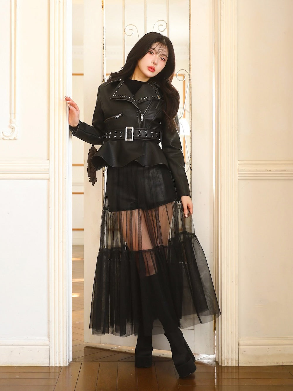 コルセットチュールロングスカート – Darich (ダーリッチ)