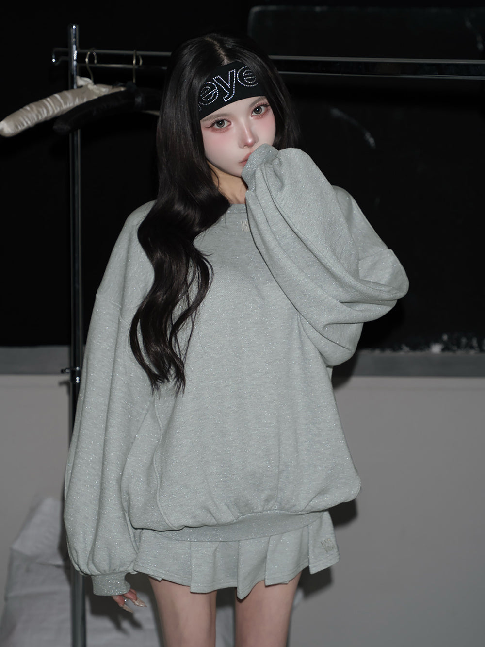 カラーラメスウェットオーバートップス – Darich (ダーリッチ)