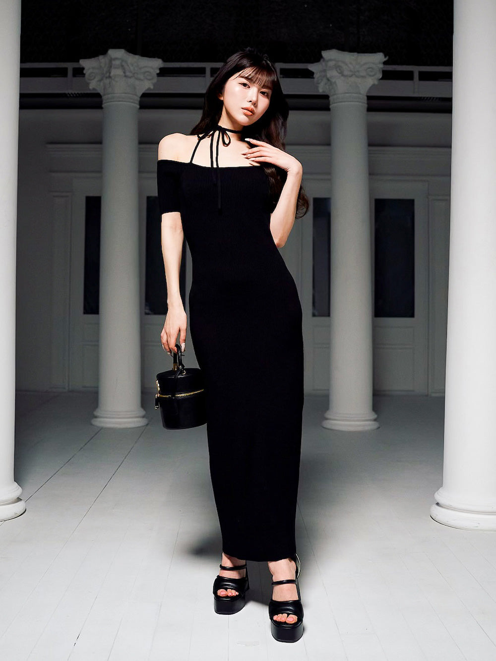 オフショルニットリボンワンピース – Darich (ダーリッチ)