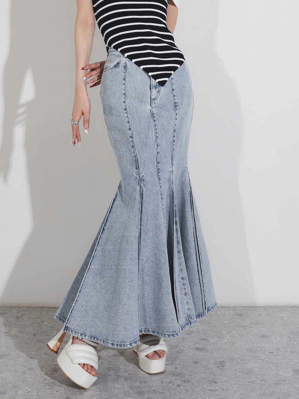 プリンセスマーメイドデニムスカート – Darich (ダーリッチ)