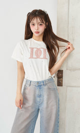 キルティングアップリケビジューTシャツ – Darich (ダーリッチ)