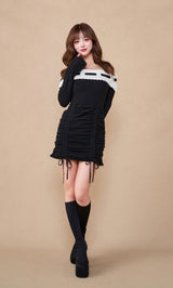 オフショルステッチニットミニワンピース – Darich (ダーリッチ)