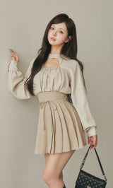 ドッキングコルセットプリーツミニワンピース – Darich (ダーリッチ)