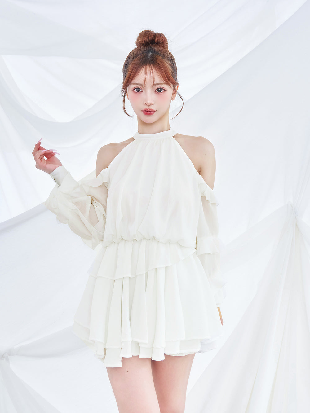 ボリュームシフォンミニワンピース – Darich (ダーリッチ)