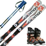 スキー3点セット ジュニア用 SALOMON サロモンのレンタル | スキー3点