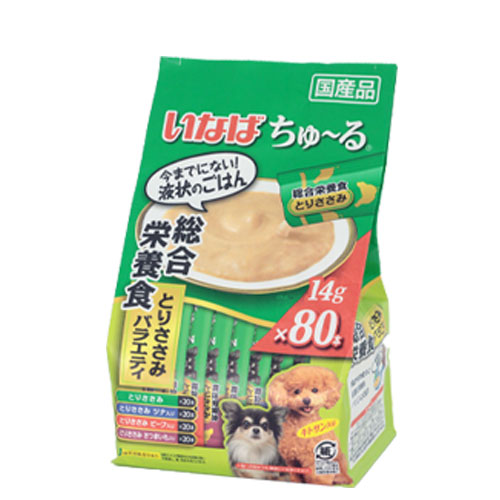 ちゅーる 総合栄養食 とりささみバラエティ いなば 犬用レトルトパウチ