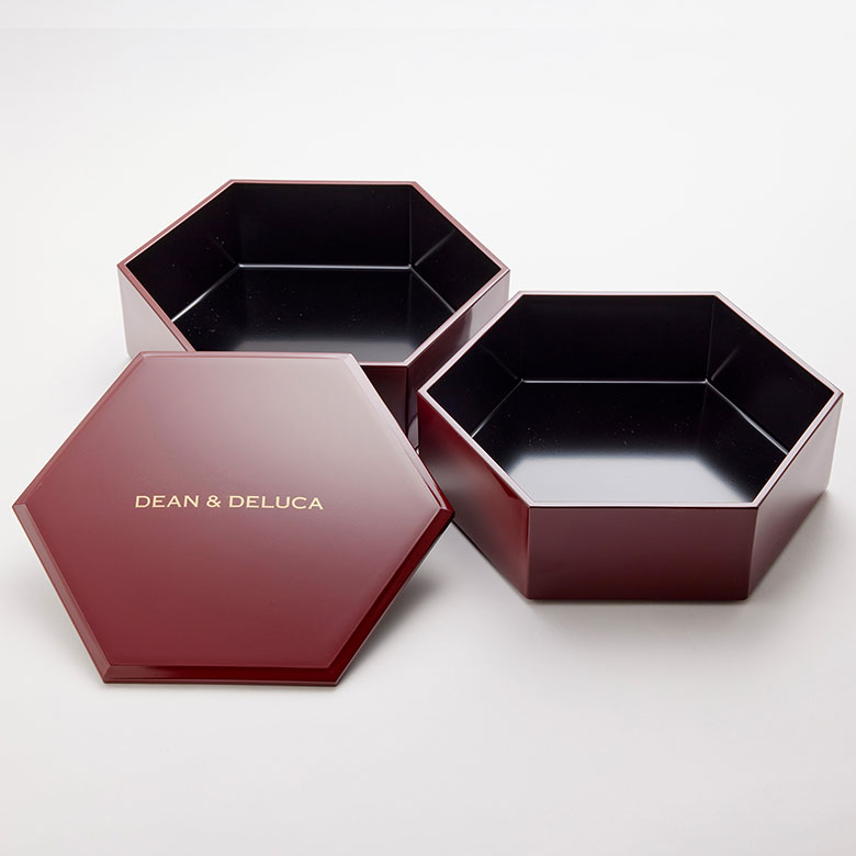 DEAN & DELUCA 六角二段重 銀朱八分ツヤ内黒 | DEAN & DELUCA【公式】
