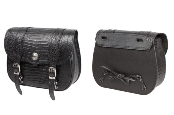 SB-24CR クロコダイル柄レザーサドルバッグ | DEGNER