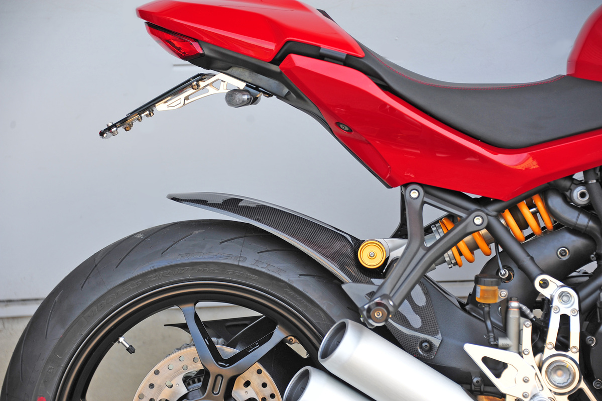 リアマッドガード ロングタイプ 平織カーボン SS939S/950S