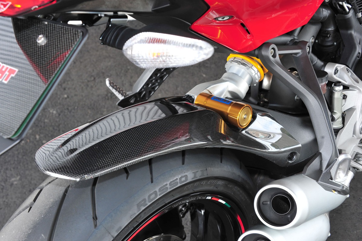 リアマッドガード ロングタイプ 平織カーボン SS939S/950S