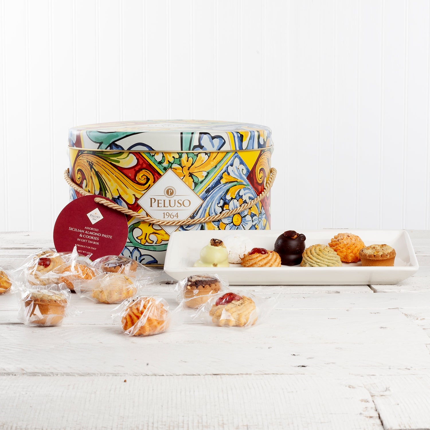 Peluso Sicilian Cookie and Almond Paste Gift Tin | Ditalia Imports