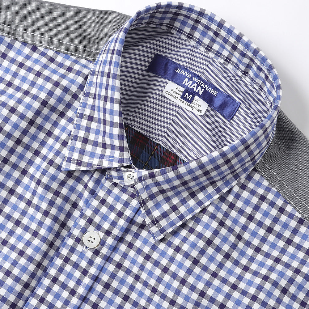 綿ギンガムチェック×綿ウールタータンチェック B006 (WL-B006-051