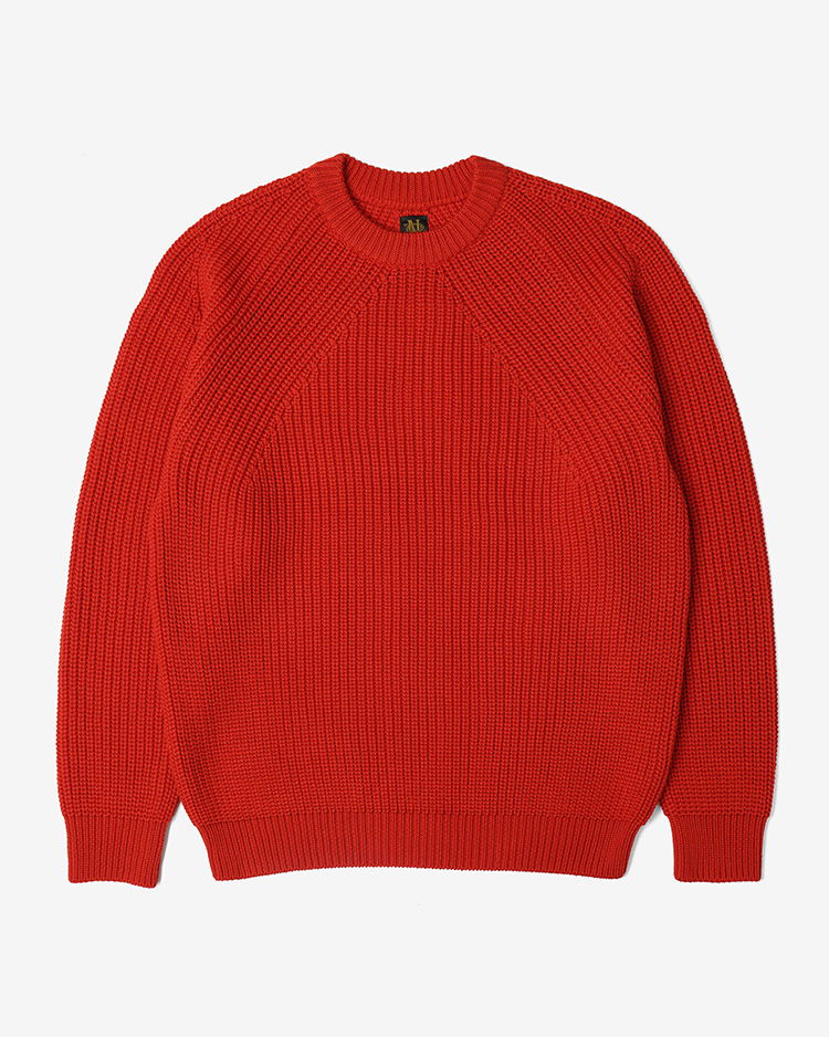 SIGNATURE CREW NECK / VERMILION | BATONER (MEN)(バトナー) | KNIT