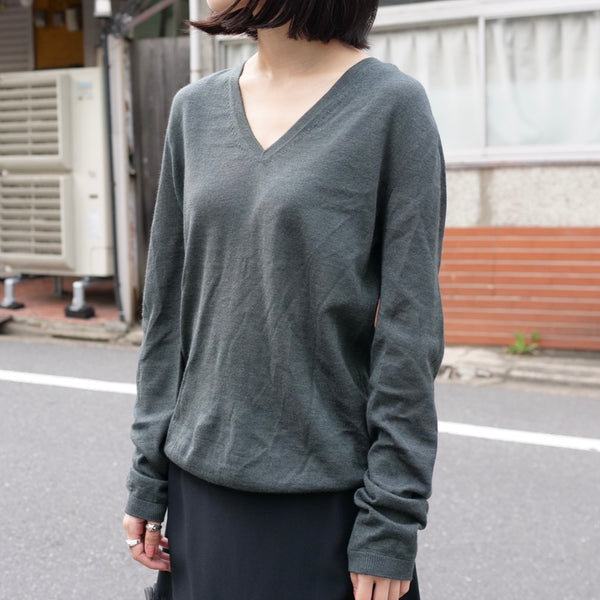 OLD&VINTAGE] JIL SANDER カシミヤシルクVネックニット – dim at noon