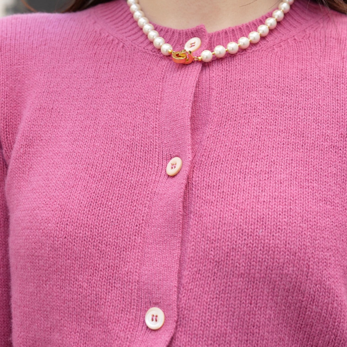 OLD&VINTAGE] PRADA カシミヤ混カーディガン (ピンク) – dim at noon