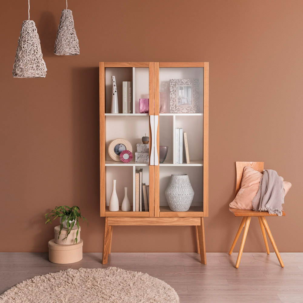 Woodman エイヴォン ディスプレイ キャビネット 通販 - ディノス