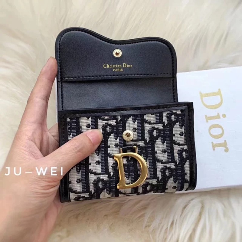 ブランドディオールDior 短い財布 三つ折り財布 コンパクトウォレット