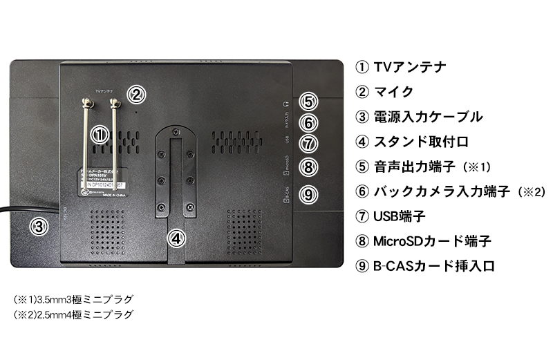 DPA101V-BOX「10.1インチフルセグTV搭載1DINディスプレイオーディオ