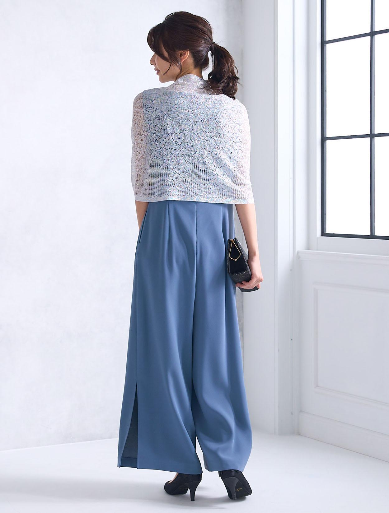 M】ワイドパンツドレス（ブルー）DPSET0599のレンタルページ｜結婚式