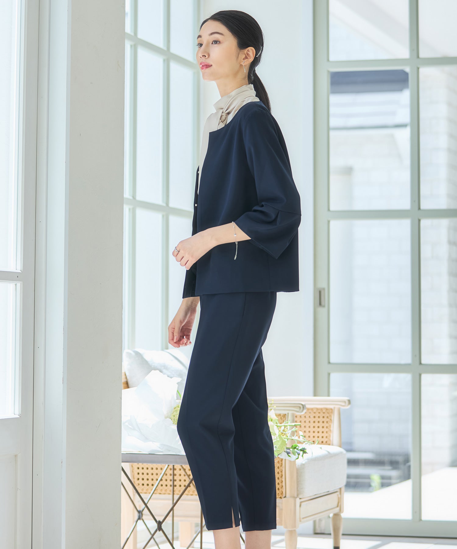 セットアップ レディーススーツ ジャケットdsz0124 ネイビー – [公式