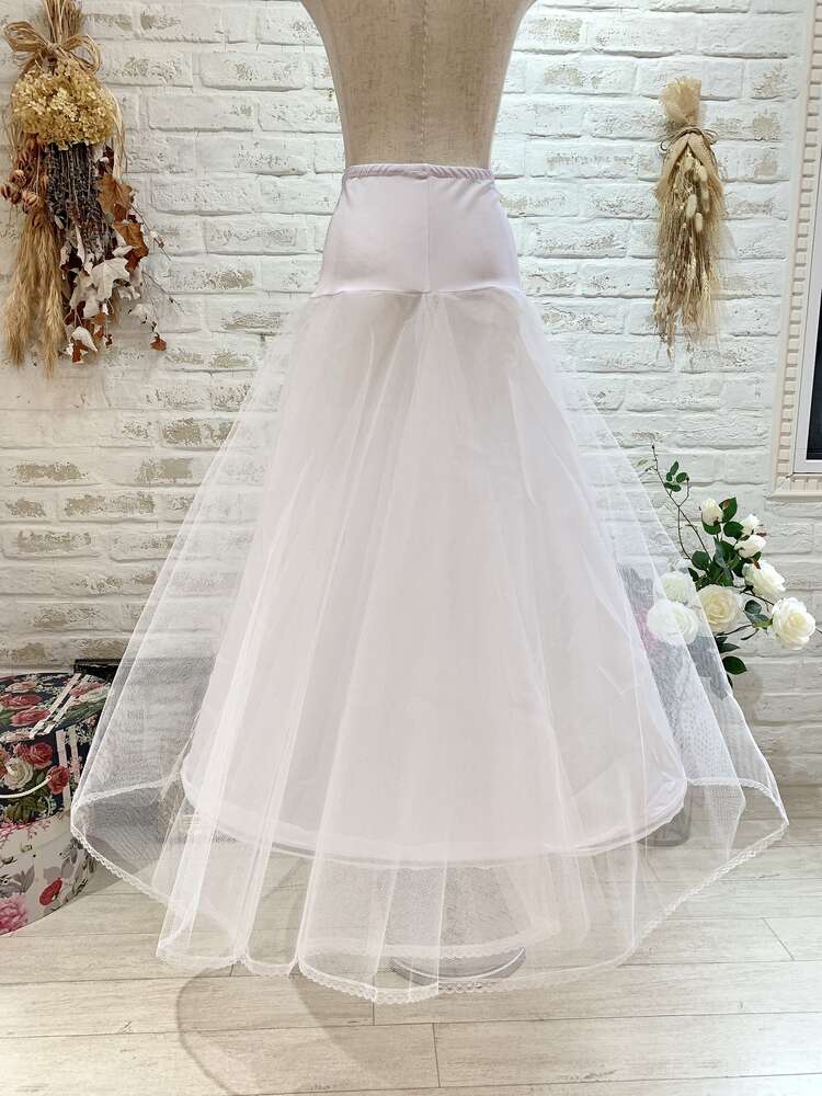 ドレスをふんわりボリュームアップ ロングドレス用パニエ | レンタル
