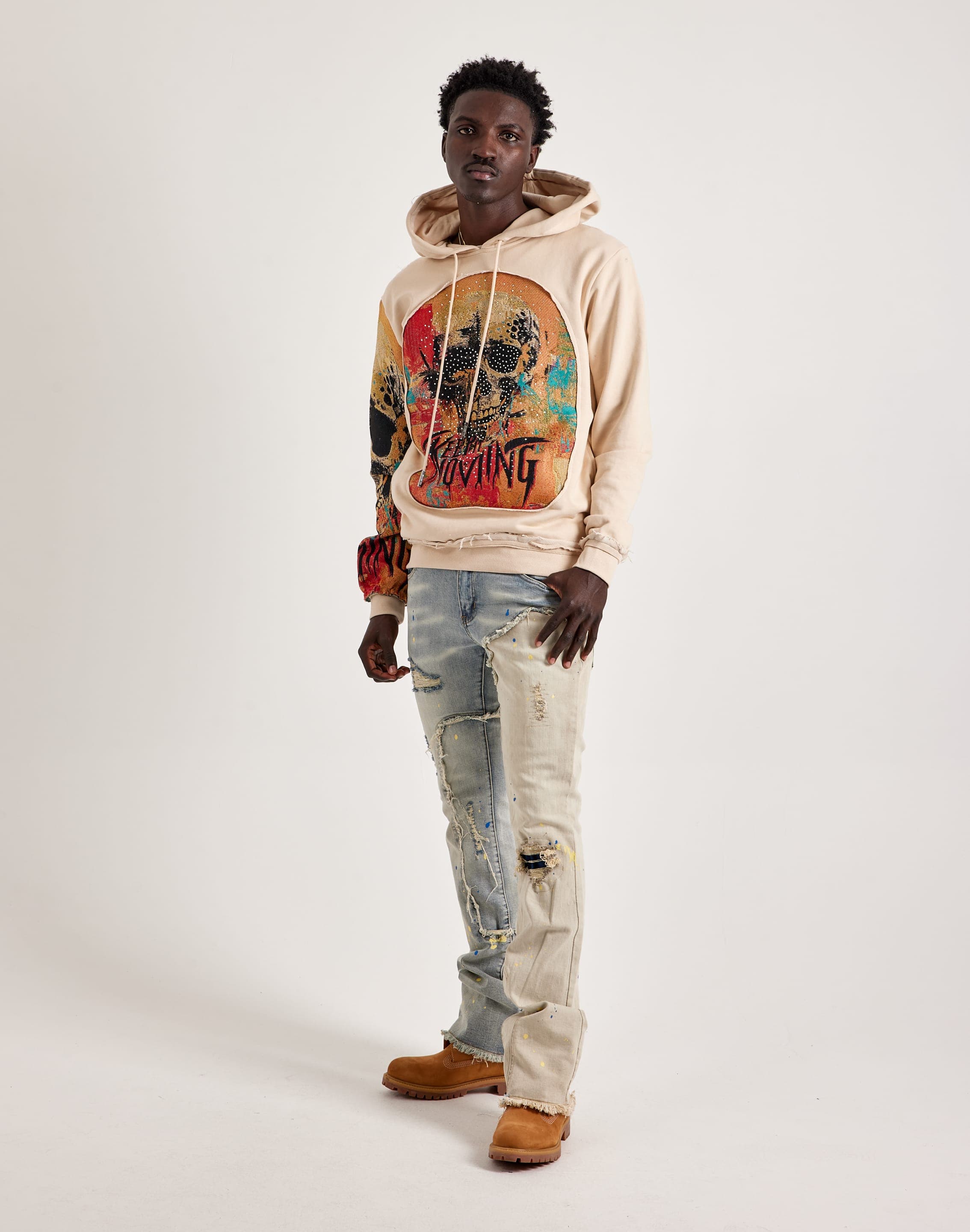 Majestik Keep It Moving Tapestry Mix Hoodie – DTLR