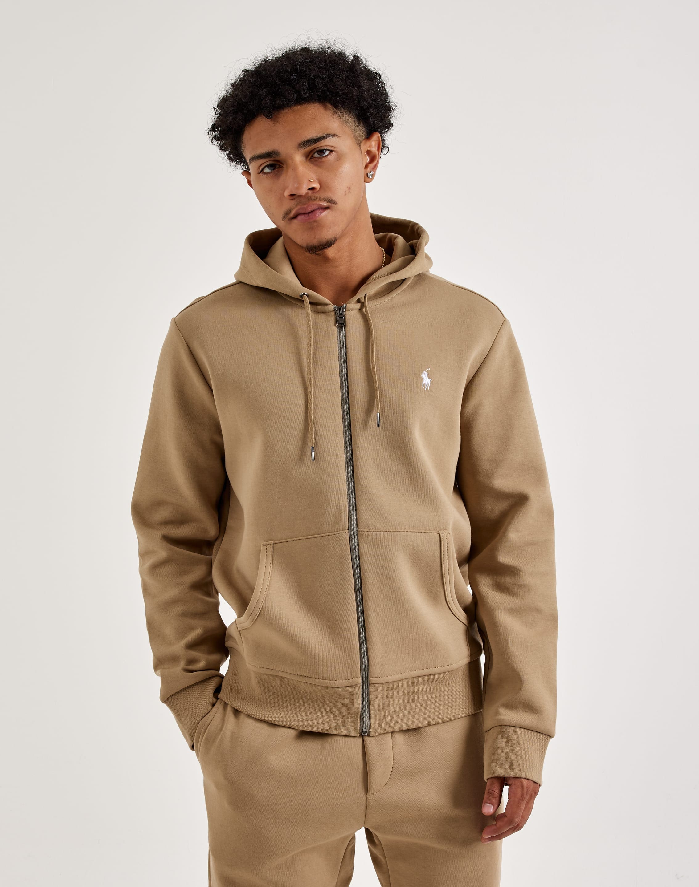Polo Ralph Lauren Double-Knit Fleece Full-Zip Hoodie – DTLR