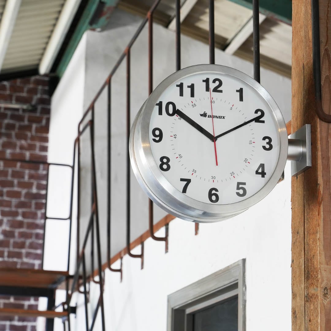 DULTON ONLINE SHOP | DOUBLE FACE WALL CLOCK SILVER(SILVER