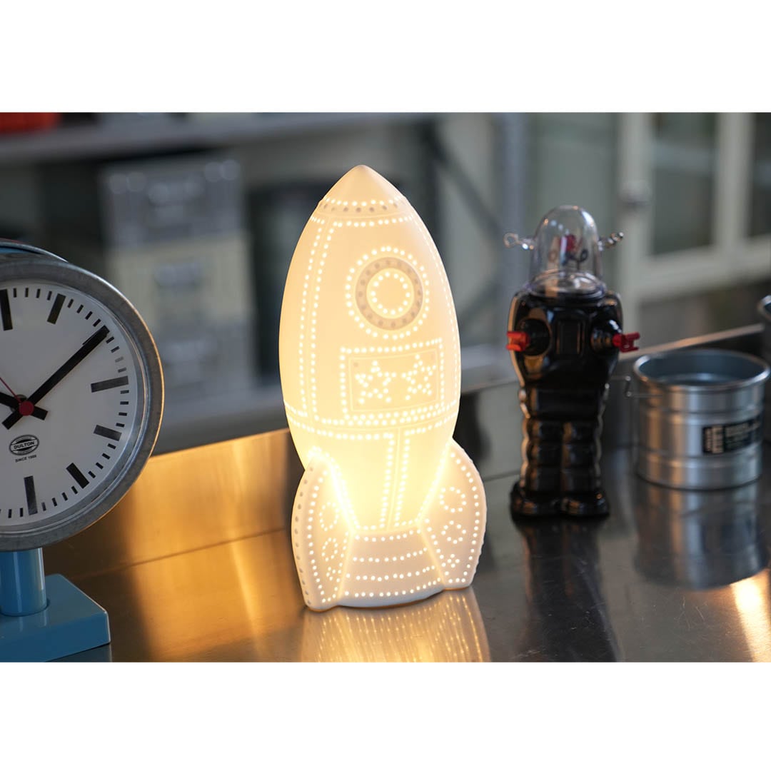 DULTON ONLINE SHOP | PORCELAIN ROCKET LIGHT MAT WHITE(ROKET MAT