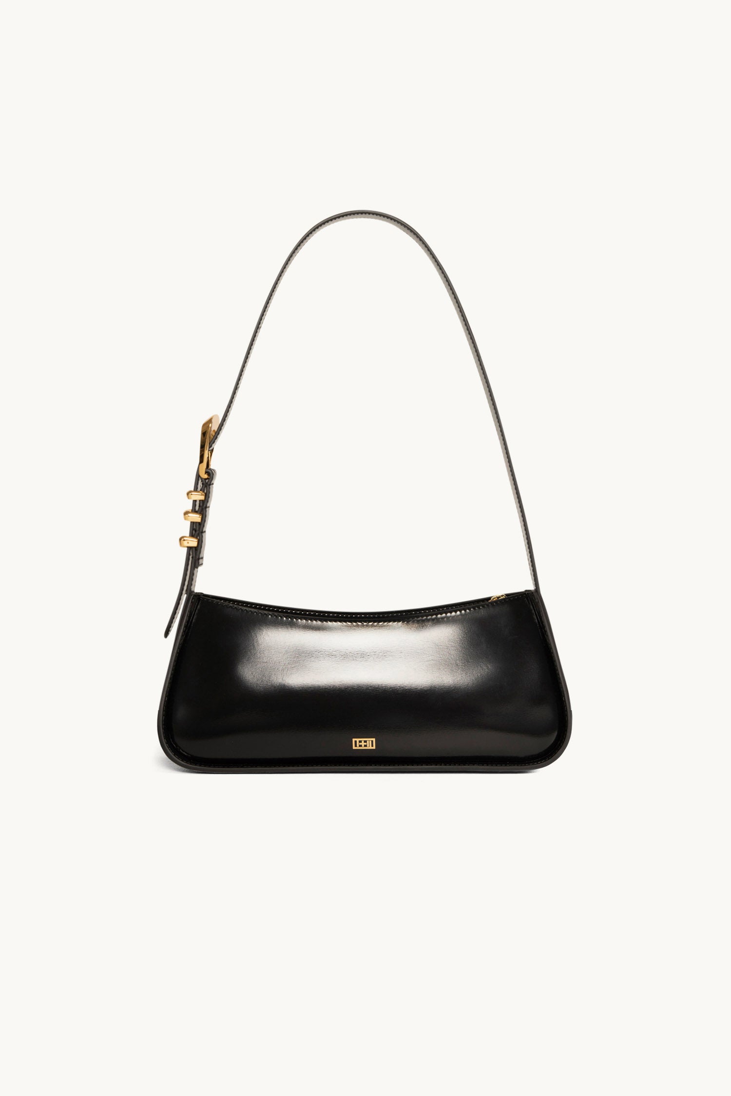The Monroe Leather Shoulder Bag in Black/Gold – Dylan Kain