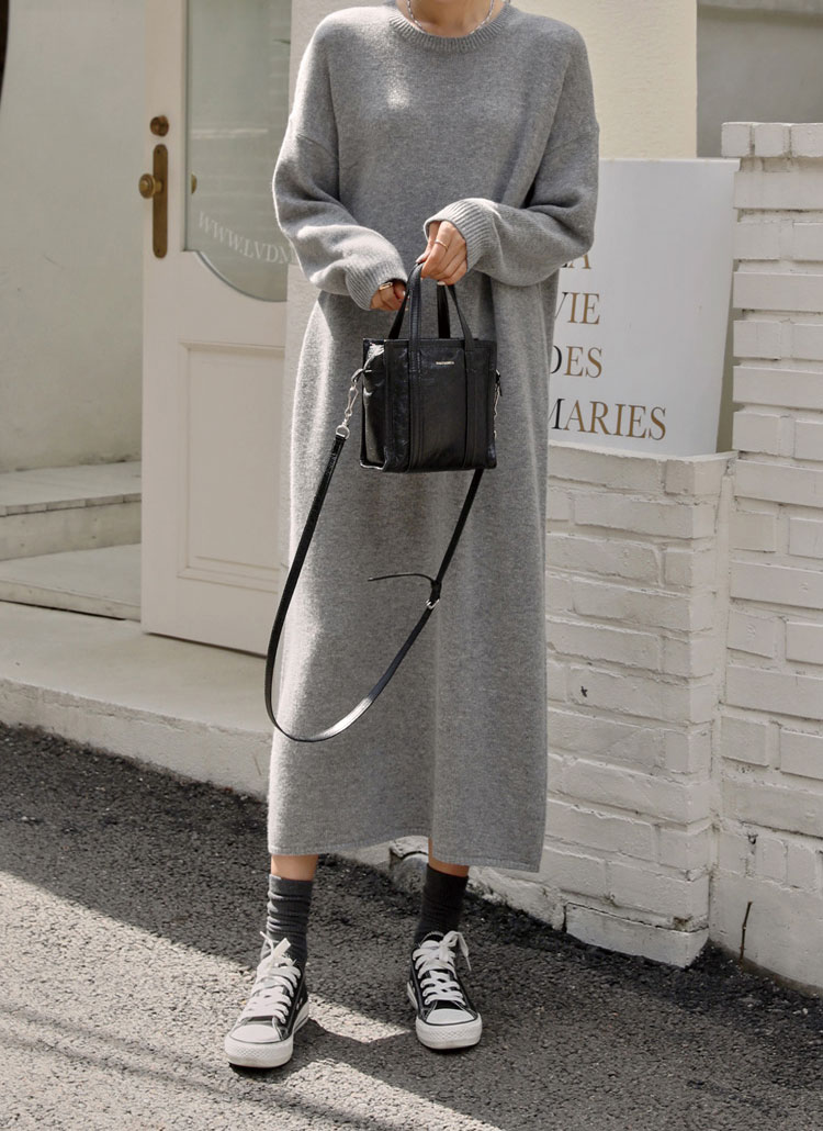 ロング丈ニットワンピース | レディースファッション通販 - DHOLIC