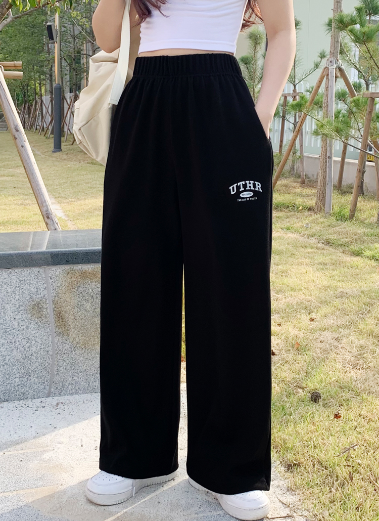 2TYPEロゴスウェットワイドパンツ | レディースファッション通販 - DHOLIC