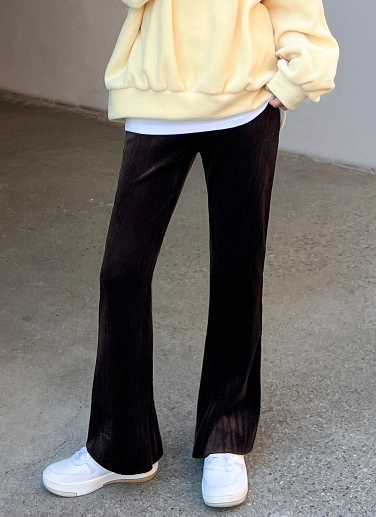 裏起毛フレアベロアパンツ | レディースファッション通販 - DHOLIC