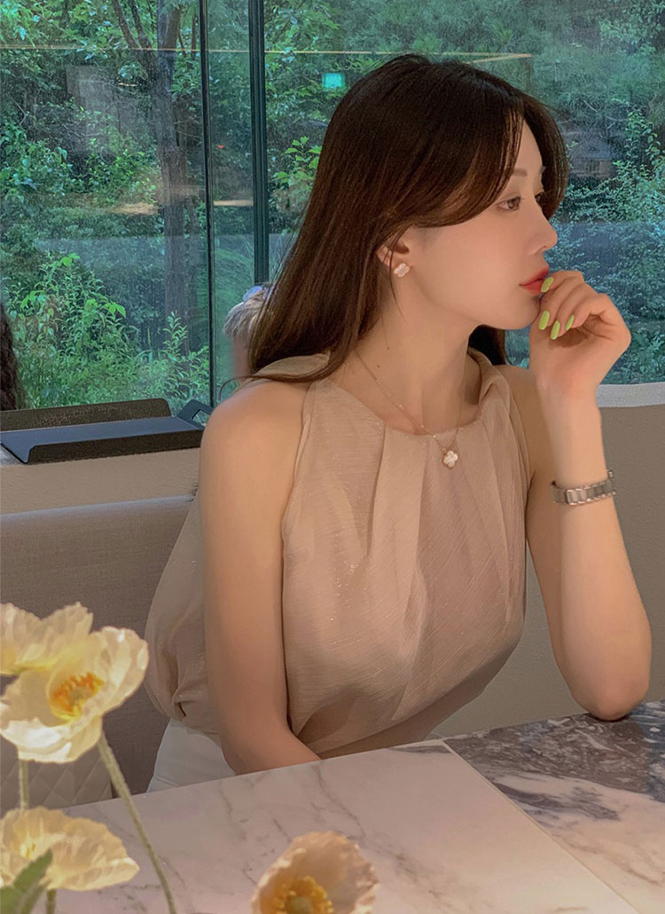 ドレープネックノースリーブブラウス | レディースファッション通販