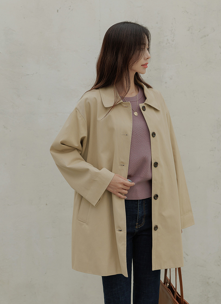 バックボタントレンチコート | レディースファッション通販 - DHOLIC