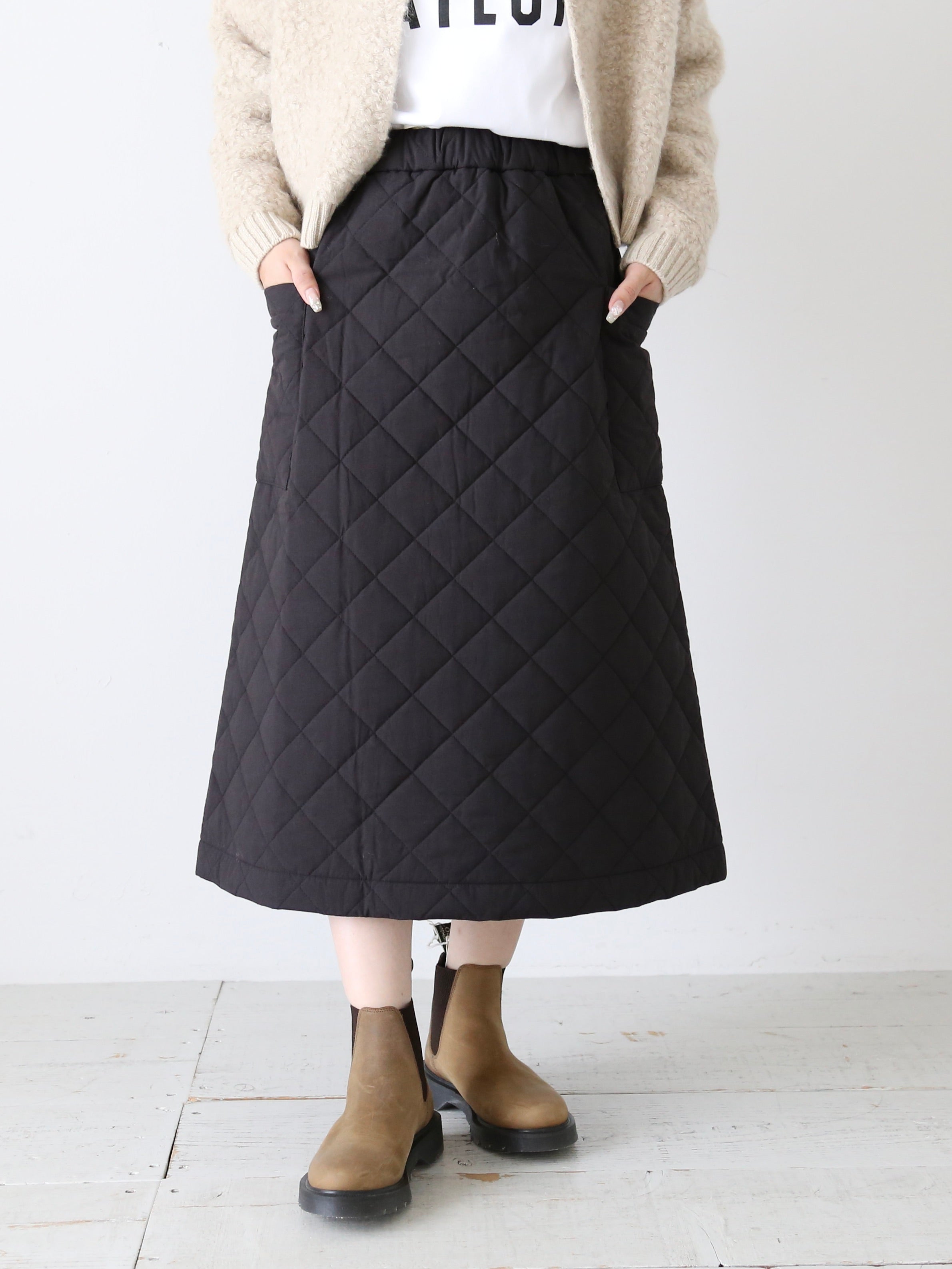 R&D.M.Co- キルティングスカート [7076] – CREER