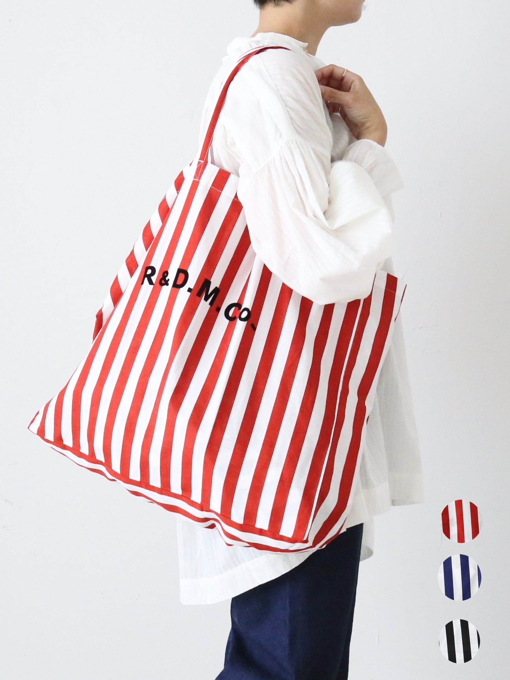 R&D.M.Co- デッキチェアストライプトートバッグ [6872] – CREER