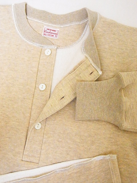 CUSHMAN[クッシュマン] スウェット ヘンリーネックスウェット アンダー