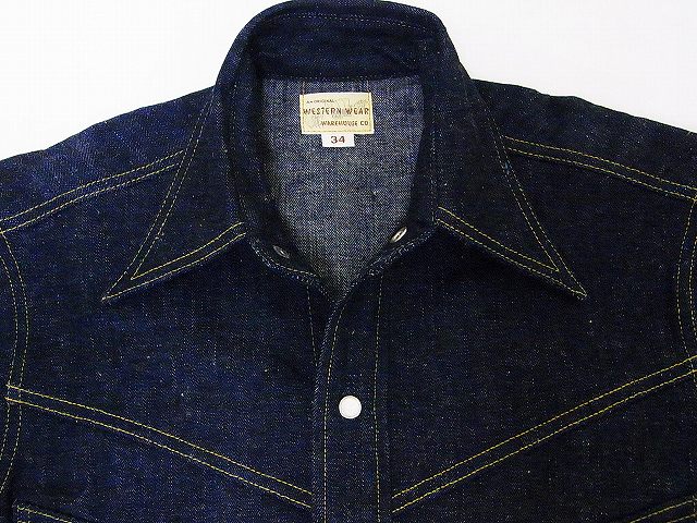 WAREHOUSE[ウエアハウス] デニム ウエスタンシャツ 3001 長袖