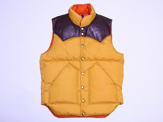 WAREHOUSE[ウエアハウス] ナイロン ダウンベスト ロッキーマウンテン