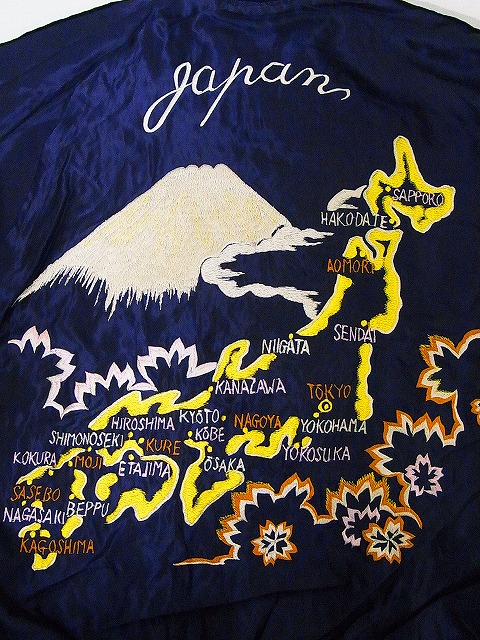 TAILOR TOYO[テーラー東洋] スカジャン 舞妓×JAPAN MAP 日本地図