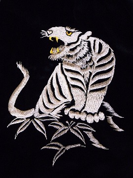 TAILOR TOYO[テーラー東洋] スカジャン TT14467 別珍 WHITE TIGER