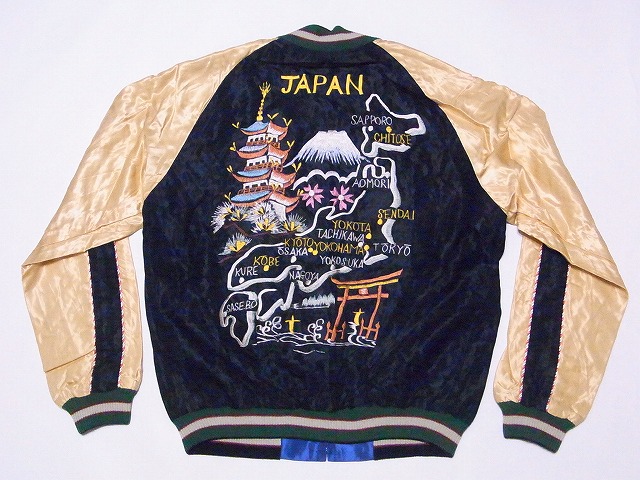 TAILOR TOYO[テーラー東洋] スカジャン TT15542 JAPAN MAP × GOLD