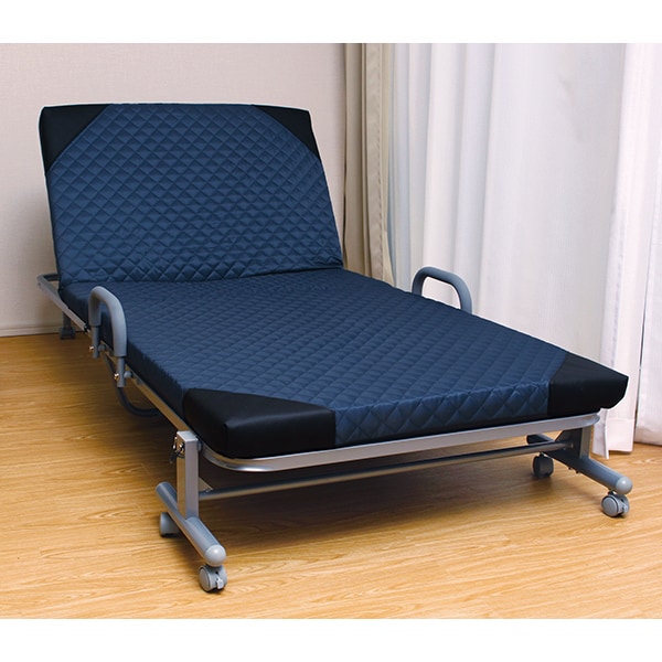 14段階リクライニング折りたたみ式ベッド(ブラウン): 寝具／はぴねすくらぶ