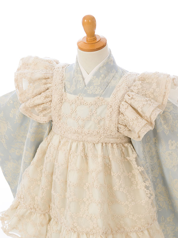 七五三|3歳女児|被布ｴﾌﾟﾛﾝ|上質|対応身長:90~100cm|#HAPH749｜全国宅配